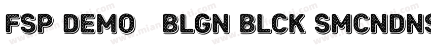 FSP DEMO   Blgn Blck SmCndnsd字体转换